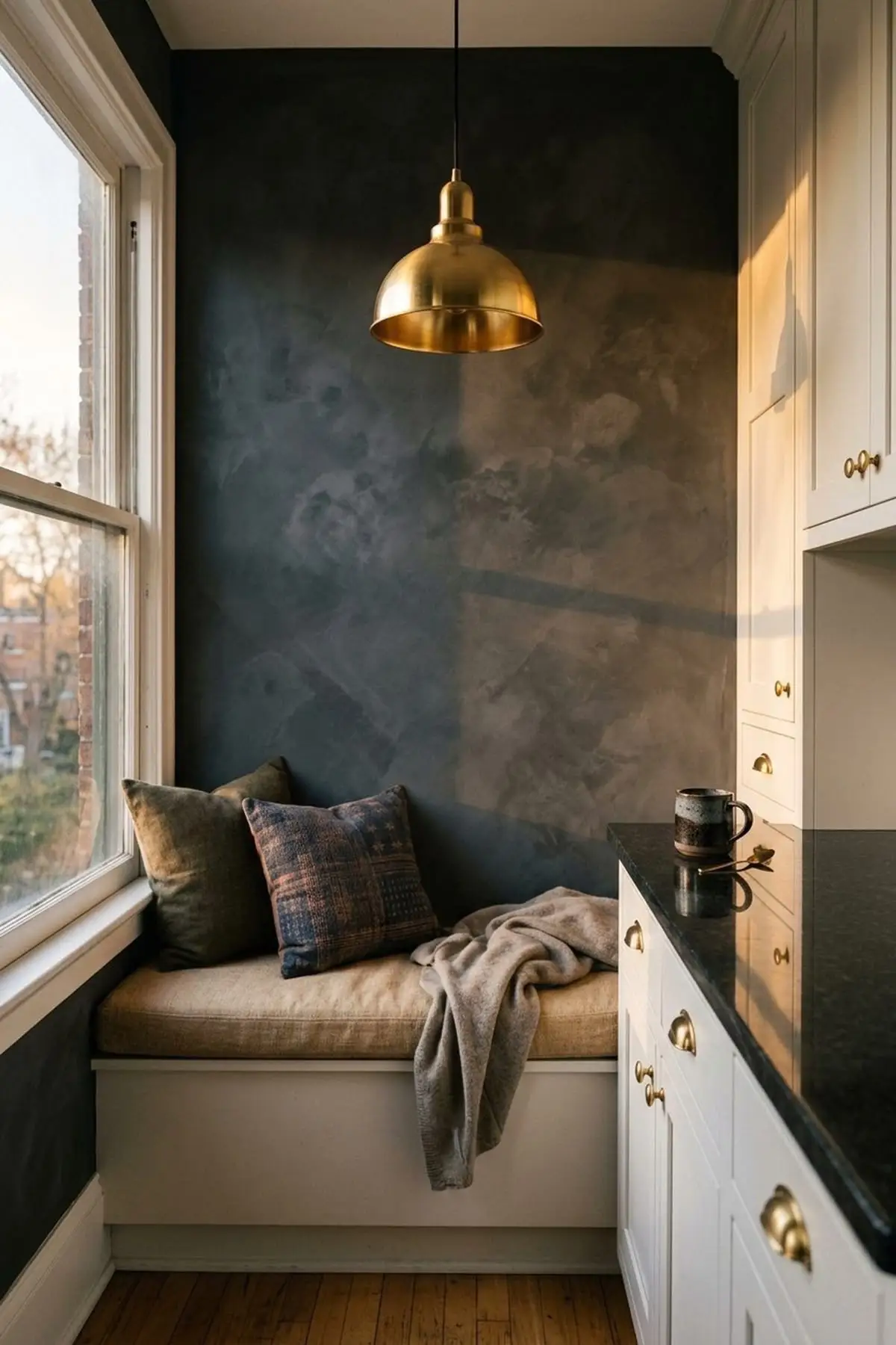 A zero-VOC limewashed interior