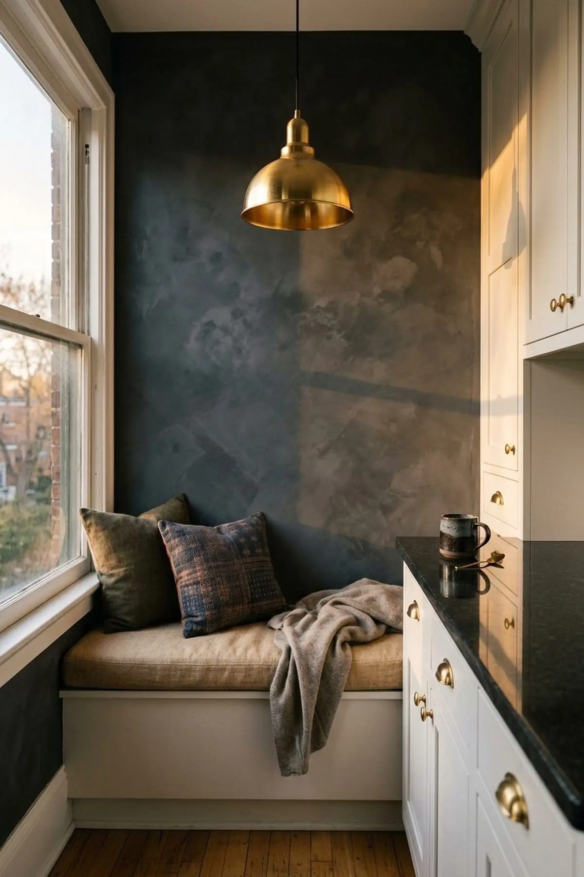 A zero-VOC limewashed interior