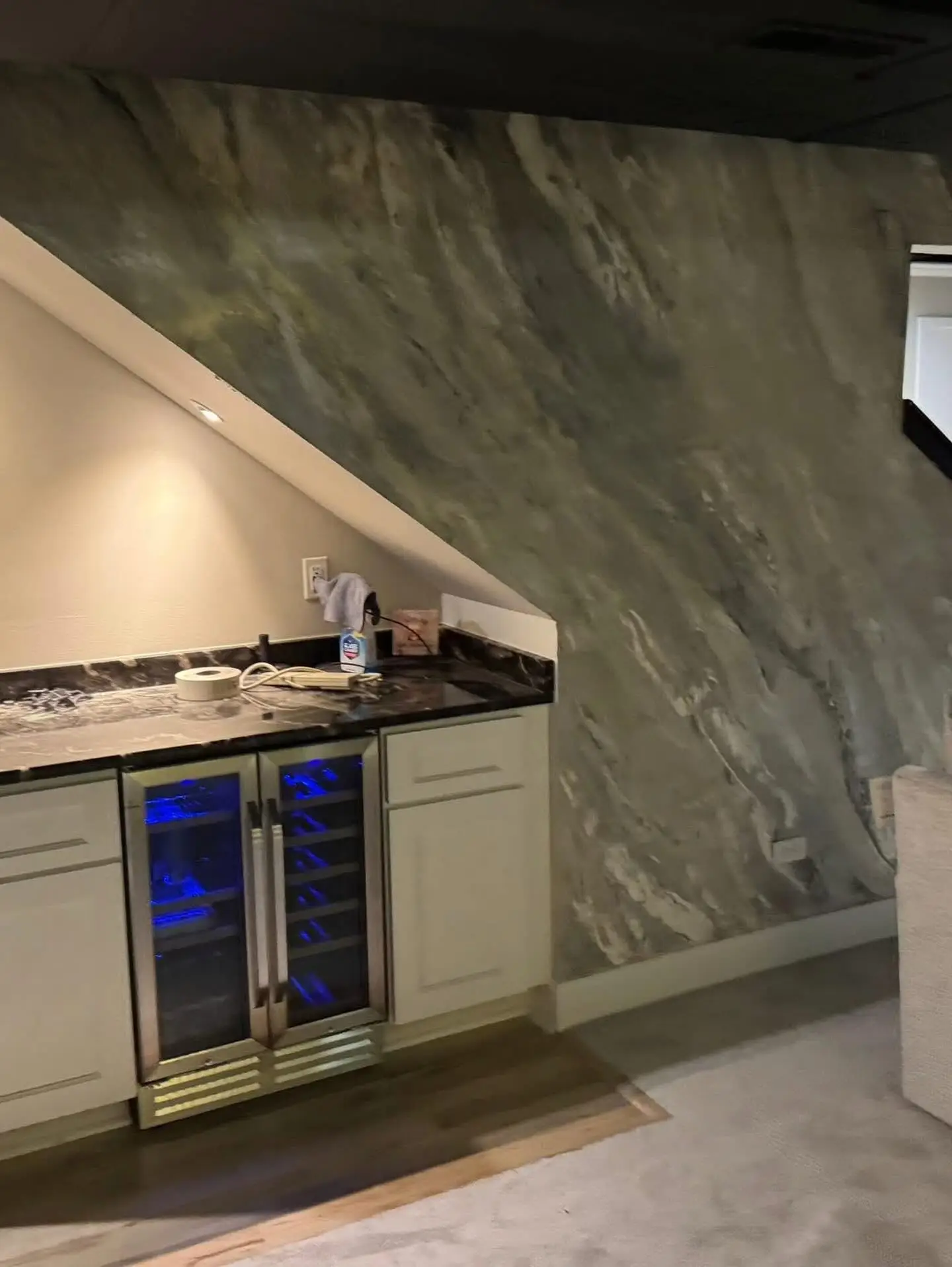 Marmorino Venetian plaster — detail 9